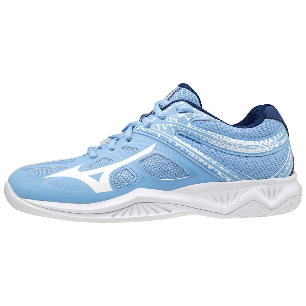 Mizuno Women's Volleyball Shoes Thunder Blade 2 Blue/white - TBVZQJW-45